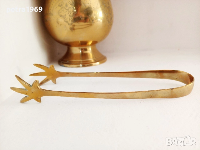 Голям орнаментиран съд, кофа за лед със щипка и цедка, E.P.N.S., снимка 4 - Други - 51953950