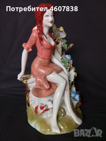 Порцеланова статуетка 22-15 см, снимка 4 - Антикварни и старинни предмети - 51983082
