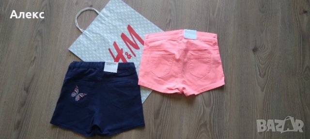 Нови!!! H&M - къси панталони 8-9г