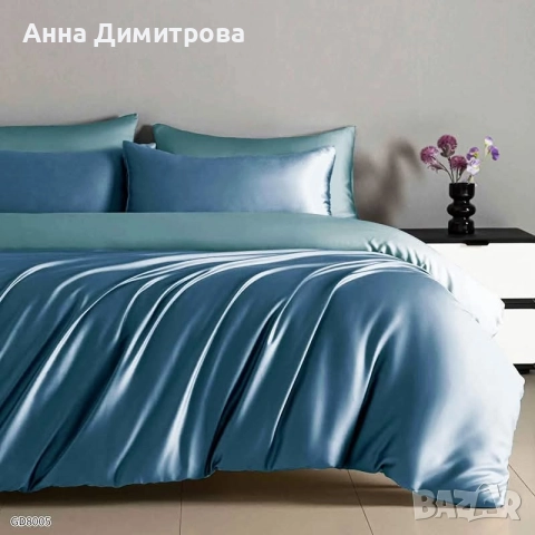 Луксозен комплект от висококачествен памучен сатен, снимка 5 - Спално бельо - 52777644