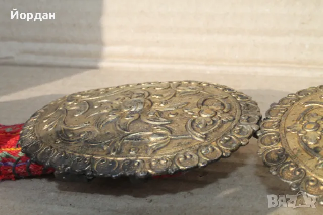 Възрожденски сребърни пафти с живачна позлата, снимка 13 - Антикварни и старинни предмети - 49546928
