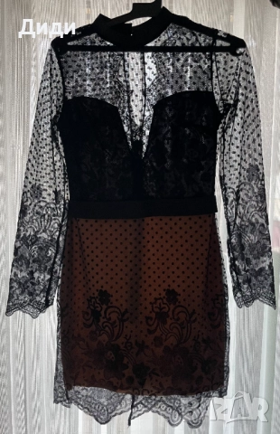 Дамска елегантна ефирна рокля , снимка 4 - Рокли - 52734430