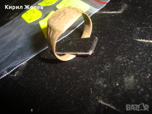 СТАР ВЪЗРОЖДЕНСКИ ГРАДСКИ БРОНЗОВ ПРЪСТЕН МАЙСТОРСКА ИЗРАБОТКА 14108, снимка 3 - Колекции - 30276083