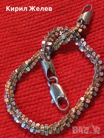 СТИЛНА ВИНТИДЖ АРТ СРЕБЪРНА ГРИВНА СРЕБРО 925 ДИЗАЙНЕРСКА КРАСИВА ПЛЕТКА 14939, снимка 12 - Гривни - 49916719