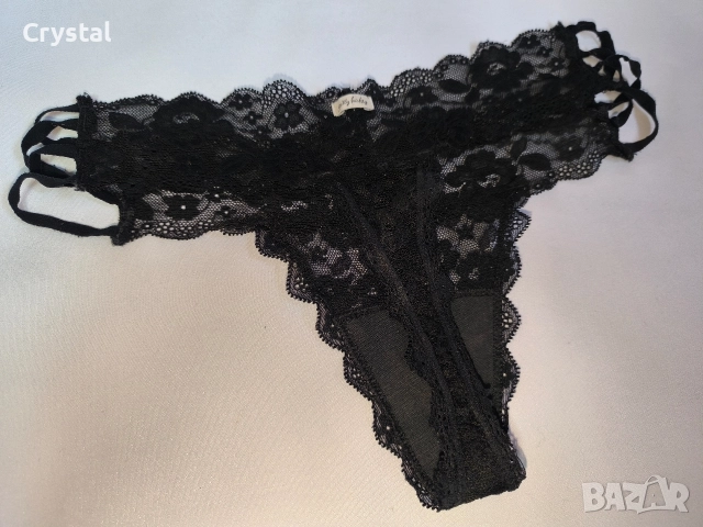 Черни дантелени бразилиани, снимка 6 - Бельо - 52919721