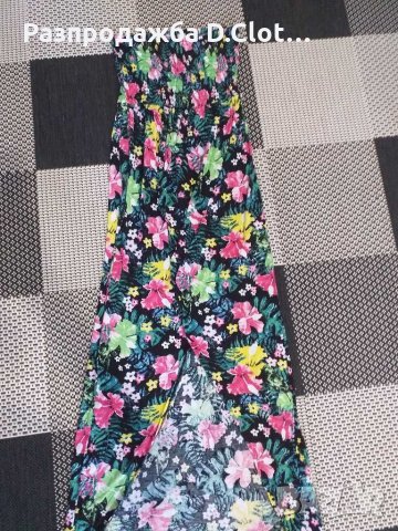 Дълга флорална рокля S/M , снимка 6 - Рокли - 30020911