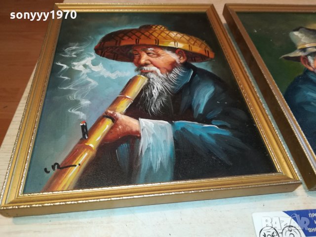 SMOKERS-ENGLAND-КАРТИНИ ОТ АНГЛИЯ-235лв ЗА 1бр-МАСЛЕНИ БОИ 2211211619, снимка 9 - Антикварни и старинни предмети - 34891343