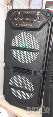 2х6.5" ДВОЙНА Караоке колона, активна тонколона с микрофон и блутуд, снимка 2 - Bluetooth тонколони - 29363376