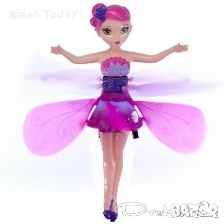 Кукла- фея, летяща принцеса, Дрон с USB розова, снимка 1