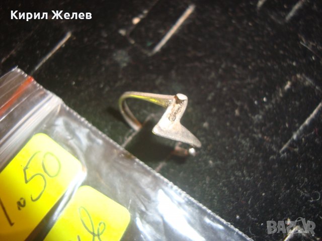 СТАР СРЕБЪРЕН 925 ПРОБА СРЕБРО ПРЪСТЕН АРТ ГОТИКА СТИЛ 4106, снимка 7 - Пръстени - 30305397