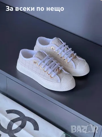 Chanel Дамски Маратонки👟Дамски Спортни Обувки Шанел👟Кецове - 2 Цвята Код SEM-271, снимка 10 - Маратонки - 55779037