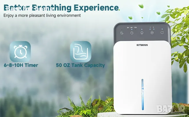 Изсушител, обезвлажнител за въздух KITMOUS, 1500 ml, снимка 11 - Други - 49020117