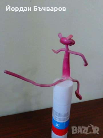 Соц. стара Vintage гумена играчка Пинко розовата пантера, снимка 3 - Колекции - 54211785