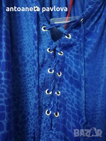 Риза -туника в кралско синьо, снимка 14 - Туники - 36994872