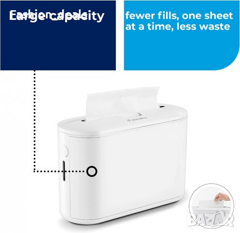 Нов Диспенсър за хартиени кърпи салфетки за плот кухня, баня, тоалетна, снимка 4 - Други стоки за дома - 40014664