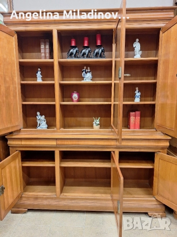 Луксозен трапезен бюфет череша масив , снимка 8 - Секции и витрини - 52671398