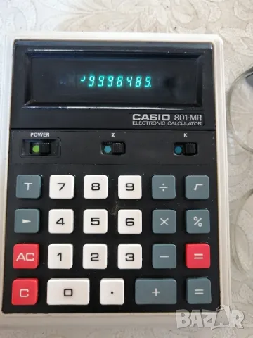 Ретро калкулатор CASIO 801-MR, снимка 5 - Антикварни и старинни предмети - 47874140