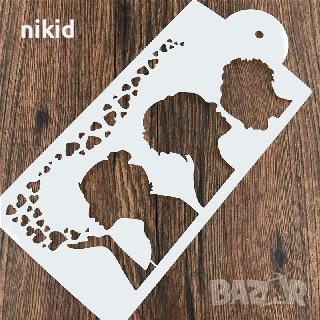 4 вида майка бебе дъщеря стенсил шаблон за спрей за торта украса Scrapbooking, снимка 3 - Други - 38308270