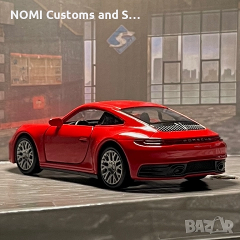 Porsche 911 Carrera умален модел, снимка 5 - Коли, камиони, мотори, писти - 52516414