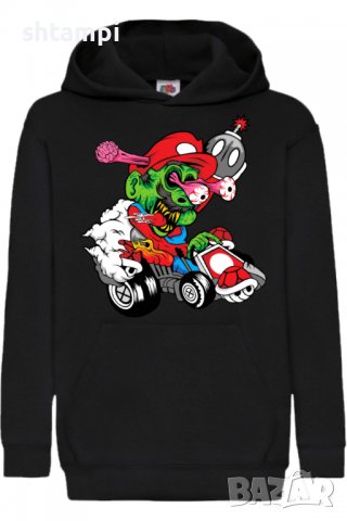 Детски Суитчър/Суитшърт Mario Cart Zombie 3,Super Mario,Игра,Подарък,Изненада,Забавление,Рожден Ден