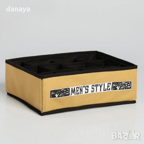 2604 Малък органайзер за бельо и чорапи Men’s STYLE, 12 отделения, снимка 3 - Органайзери - 35283402