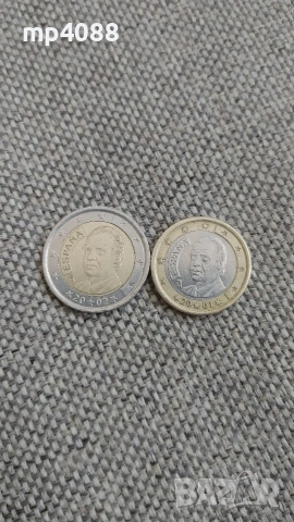 испански евро монети