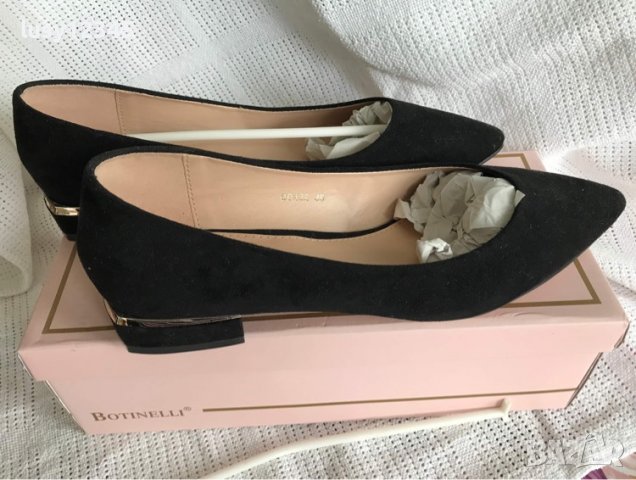 Черни дамски обувки! 39, снимка 2 - Дамски ежедневни обувки - 37676700