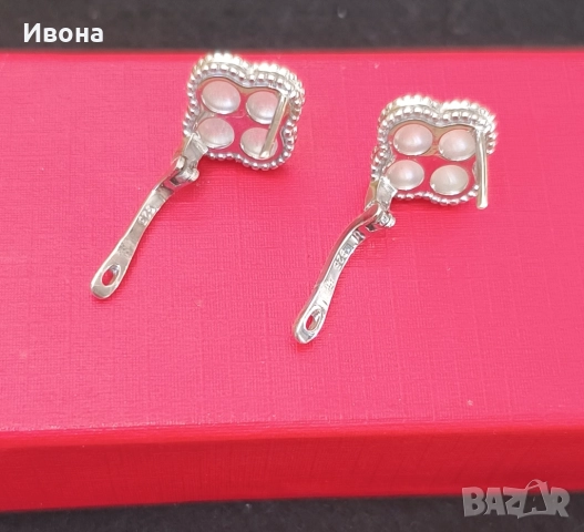 Сребърни обеци, снимка 5 - Обеци - 52521023