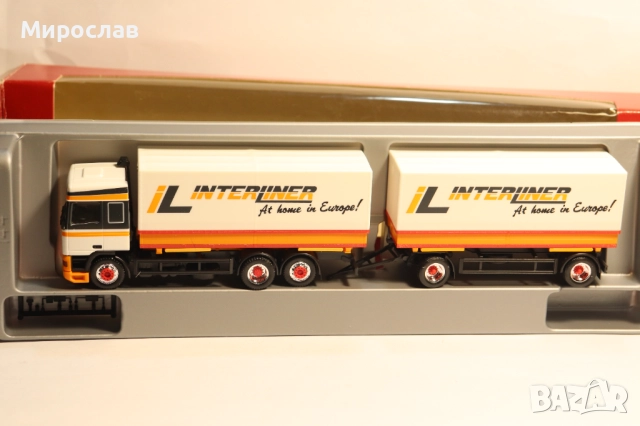 HERPA 1:87 H0 ДАФ DAF 95 TIR КАМИОН МОДЕЛ, снимка 2 - Колекции - 52966648