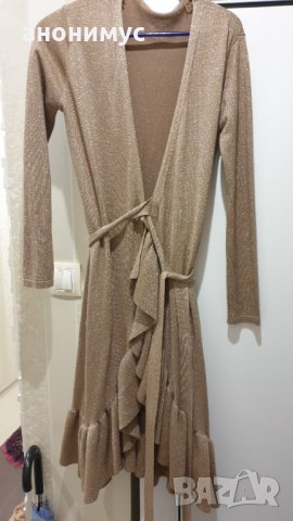 Рокля с ламе, снимка 4 - Рокли - 31382595