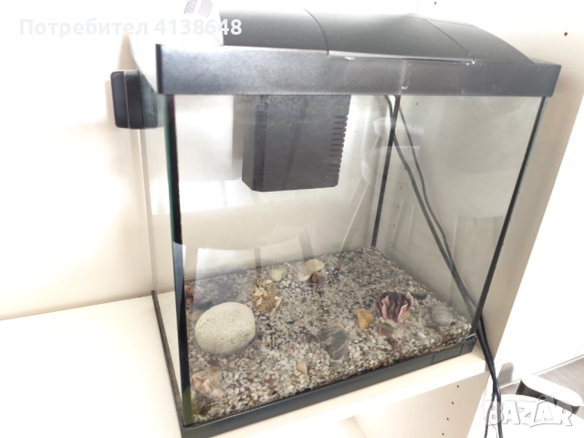 Аквариум 30л за дома, снимка 2 - Аквариуми - 52604445