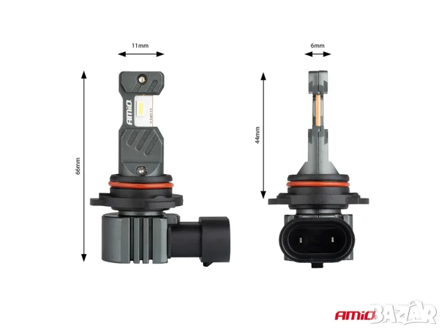 LED крушки AMiO Hybrid HIR2 6000K 60W 12V CANBUS, снимка 3 - Аксесоари и консумативи - 55858943
