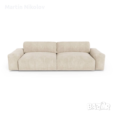 BLISS Кадифен 4-местен диван, снимка 2 - Дивани и мека мебел - 52723696