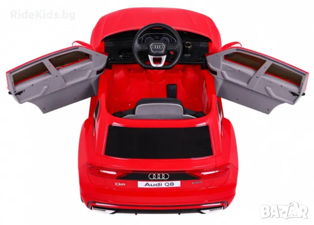 Audi Q8 12V – Детски акумулаторен джип, Червено, EVA гуми, снимка 12 - Детски велосипеди, триколки и коли - 50426865