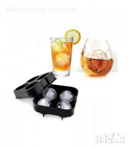 СИЛИКОНОВА ФОРМА ЗА 4 БР. ГОЛЕМИ ЛЕД ТОПКИ - код  2955, снимка 3 - Форми - 34142680