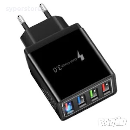 Зарядно 220V 4 USB порта 6.2А Fast Charge Digital One SP00616 keke-935 Quick Power Charge 3.0