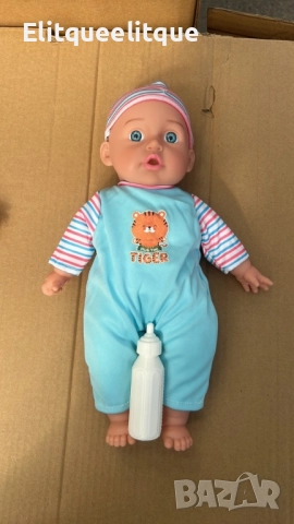 Реалистично говорещо бебе с аксесоар шише, снимка 8 - Кукли - 52182509