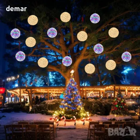 Lewondr Коледни светлини за прозорци, захранвани с USB, 2 броя, снимка 7 - Декорация за дома - 47978787