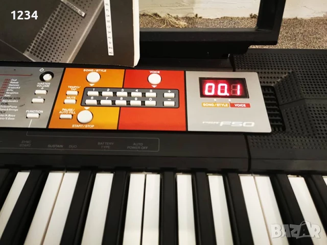 Синтезатор клавир YAMAHA PSR-F50 пиано с 5 октави, снимка 5 - Синтезатори - 50836992