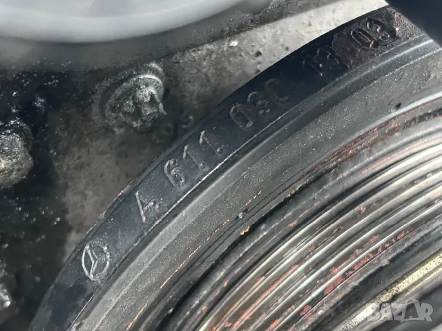 A6110301303 шайба колянов вал демпферна шайба mercedes w211 e class 2002 2003, снимка 3 - Части - 48810922