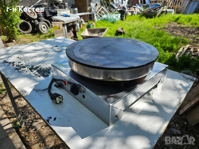 Котлон за Планински на Ток 3kw. монофазен ф40см. стоманена плоча гладка , снимка 2 - Обзавеждане на кухня - 54293577