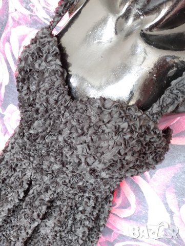 Черна 3D кукленска рокля Уникат Л/ХЛ, снимка 5 - Рокли - 24704467