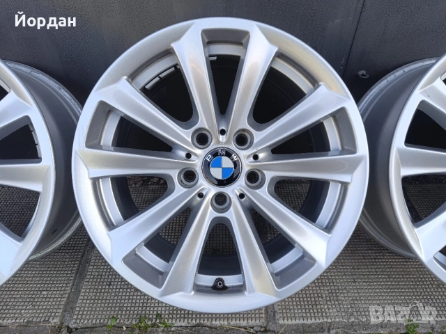 ОРИГИНАЛНИ джанти 17 ' цола 5x120 BMW / БМВ ЕТ30 8J + датчици F10 F11 E90 E91, снимка 9 - Гуми и джанти - 54221646