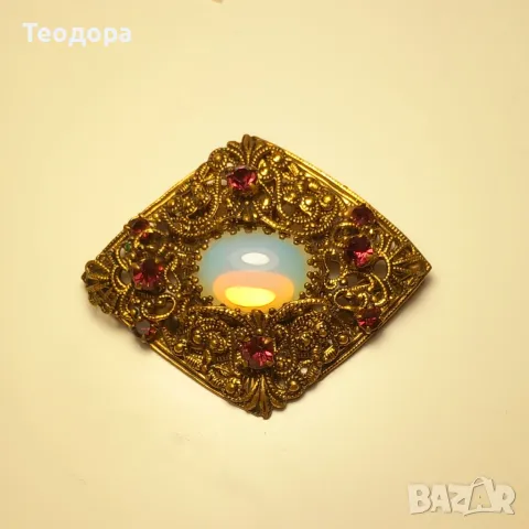 Ретро брошка, снимка 5 - Антикварни и старинни предмети - 47474707
