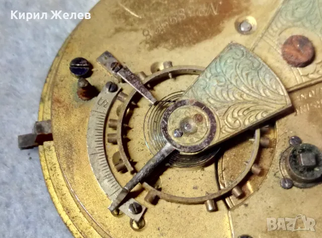 IMPROVED PATENT ENGLISH LEVER. МЕХАНИЗЪМ от СТАР ВИКТОРИАНСКИ ДЖОБЕН ЧАСОВНИК РИМСКИ ЦИФЕРБЛАТ 12602, снимка 6 - Антикварни и старинни предмети - 48579106