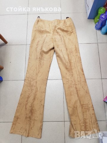 Продавам дамски велурен бежов панталон, снимка 3 - Панталони - 35519800