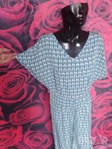 Нов фееричен дълъг гащеризон в бяло, зелено и синьо ХЛ, снимка 5 - Гащеризони - 42649432