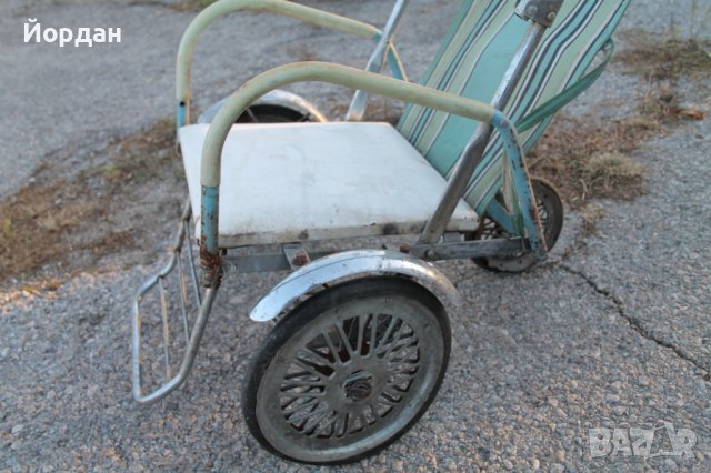 Детска количка от 1950-та година, снимка 5 - Антикварни и старинни предмети - 42782260