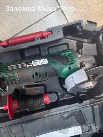 Комплект винтоверт и ъглошлайф Parkside, снимка 8 - Други инструменти - 52321257