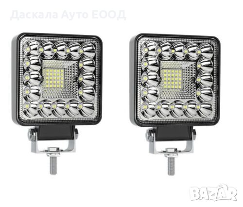 1 бр. ЛЕД бар LED Bar лампа с 16 ЛЕД ринг и 25 ЛЕД център 123W ,10-30V